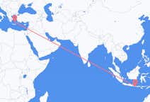 Flights from Denpasar to Santorini