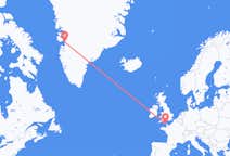 Flyg från Alderney, Guernsey till Ilulissat, Grönland