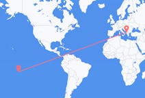 Flyreiser fra Kaukura, Fransk Polynesia til Tirana, Albania
