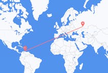 Flyreiser fra Willemstad, Curaçao til Samara, Russland