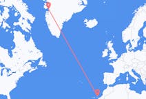 Flyreiser fra Ilulissat, til Lanzarote