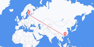 Flights from Hong Kong to Finland