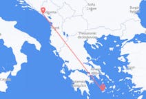 Voli da Tivat, Montenegro a Milo, Grecia
