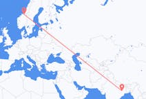 Flights from Ranchi, India to Trondheim, Norway