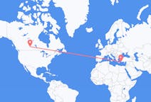 Flyreiser fra Saskatoon, til Rhodes