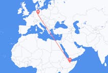 Flyrejser fra Hargeysa, Somalia til Erfurt, Tyskland