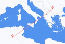 Loty z Tukkurt w Algierii do Sofii w Bułgarii
