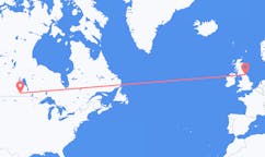 Flights from Brandon, Canada to Durham, England, the United Kingdom