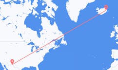 Flights from the city of El Paso, the United States to the city of Egilsstaðir, Iceland