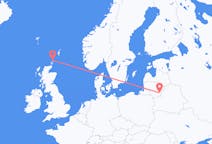 Flights from Papa Westray, the United Kingdom to Vilnius, Lithuania