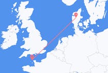 Flights from Alderney, Guernsey to Karup, Denmark