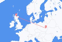 Flyg från Lublin, Polen till Inverness, Skottland