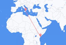 Vols depuis la ville de Lamu vers la ville de Reggio de Calabre