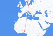 Flyg från Akure, Nigeria till Berlin, Maryland, Tyskland