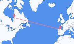 Flyg från Kuujjuarapik, Kanada till Santiago del Monte, Spanien