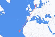 Flights from Praia in Cape Verde to Billund in Denmark