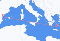 Flyreiser fra Castellón de la Plana, Spania til Santorini, Hellas