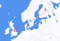 Vluchten van Nottingham, Engeland naar Kuopio, Finland