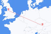 Flyreiser fra Manchester, England til Vienna, Østerrike