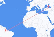 Flyreiser fra Altamira, Brasil til Samsung, Tyrkia