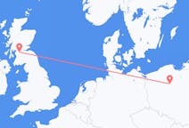 Flights from Bydgoszcz in Poland to Glasgow in Scotland