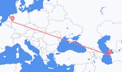 투르크메니스탄 투르크멘바시에서 출발해 독일 뒤셀도르프까지(으)로 가는 항공편