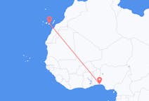 出发地 尼日利亚出发地 拉哥斯目的地 西班牙Las Palmas de Gran Canaria的航班