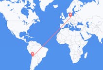 Flyg från Calama, Chile till Berlin, Maryland, Tyskland