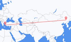 Flyrejser fra Changchun, Kina til Ikaria, Grækenland