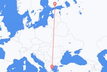 Flyrejser fra Helsinki til Skiathos