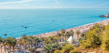 Photo of panoramic aerial view of Malaga on a beautiful summer day, Spain.