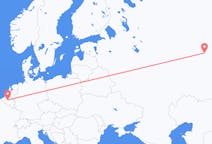 Fly fra Perm til Brussel