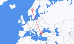 Flights from Izmir to Rörbäcksnäs