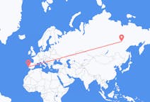 Flights from Yakutsk, Russia to Lisbon, Portugal