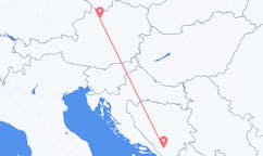 Vols depuis la ville de Linz vers la ville de Mostar