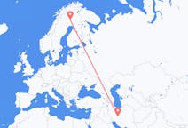 Flights from Isfahan, Iran to Pajala, Sweden