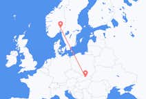 Vluchten van Poprad, Slowakije naar Oslo, Noorwegen