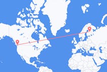 Flüge von Vancouver, Kanada nach Kajaani, Finnland