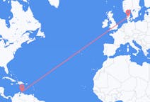 出发地 阿鲁巴岛阿鲁巴岛目的地 丹麦卡鲁普的航班