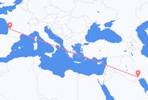 Flyrejser fra Basra, Irak til Bordeaux, Frankrig
