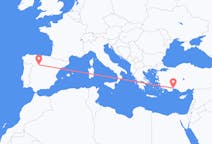出发地 西班牙出发地 巴利亚多利德目的地 土耳其安塔利亚的航班