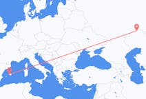 出发地 哈萨克斯坦出发地 烏拉爾目的地 西班牙帕尔马的航班