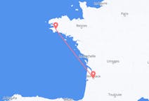 Flights from Bordeaux, France to Quimper, France