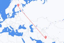 Flights from Jaipur, India to Kajaani, Finland