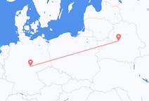 ベラルーシのから ミンスク、ドイツのへ エアフルトフライト