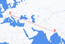 出发地 印度加尔各答目的地 奥地利因斯布鲁克的航班