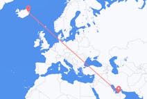 Рейсы из Абу-Даби, ОАЭ в Эйильсстадир, Исландия