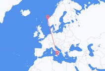 ノルウェーのから フローレ、イタリアのへ カターニアフライト