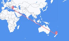 뉴질랜드 파라파라우무에서 출발해 터키 달라만에게(으)로 가는 항공편