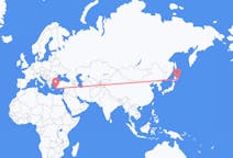 Flyg från Kushiro, Japan till Rhodes, England, Grekland